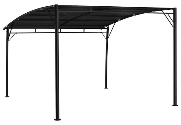 Antracitszürke kerti napellenző 3 x 3 x 2,55 m