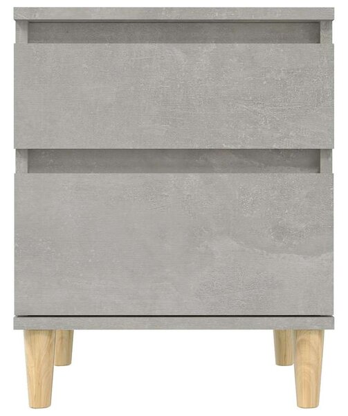 2 db betonszürke éjjeliszekrény 40x35x50 cm