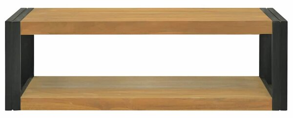 Tömör tíkfa falra szerelhető fürdőszobaszekrény 110x45x35 cm