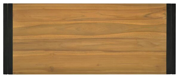 Tömör tíkfa falra szerelhető fürdőszobaszekrény 110x45x35 cm