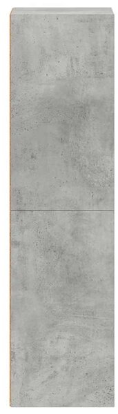 Betonszürke szerelt fa könyv-/TV-szekrény 36 x 30 x 114 cm