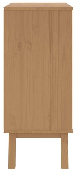 VidaXL OLDEN Fenyőfa Fiókos Szekrény - Szürke/Barna - 76,5x39x90 cm