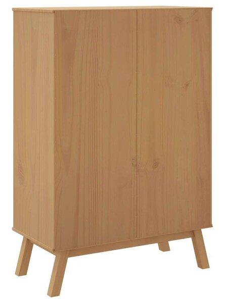 VidaXL OLDEN tömör fenyőfa magasszekrény 85 x 43 x 125 cm