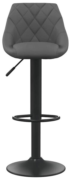 Sötétszürke bársony bárszék