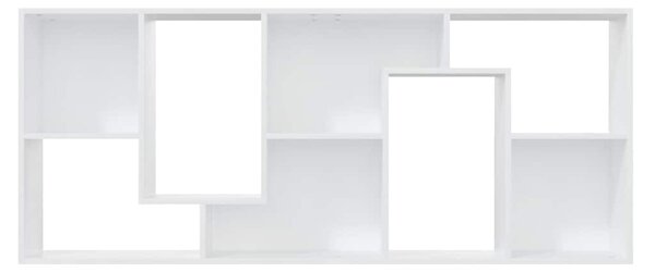 Fehér szerelt fa könyvszekrény 67 x 24 x 161 cm