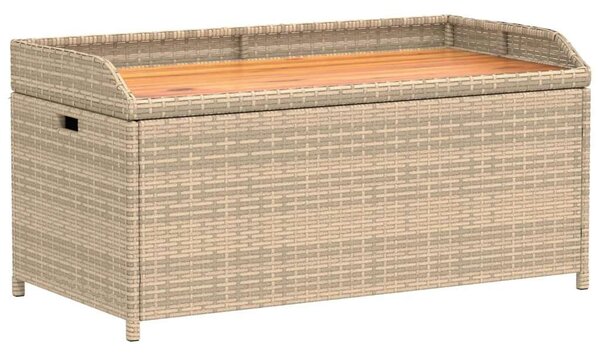 VidaXL Kertre Kész Tárolópad - Polyrattan - 100x50x52 cm