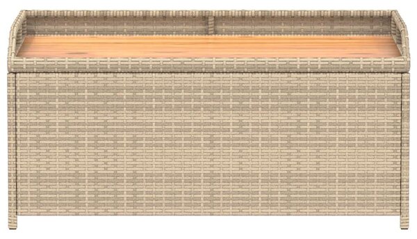VidaXL Kertre Kész Tárolópad - Polyrattan - 100x50x52 cm