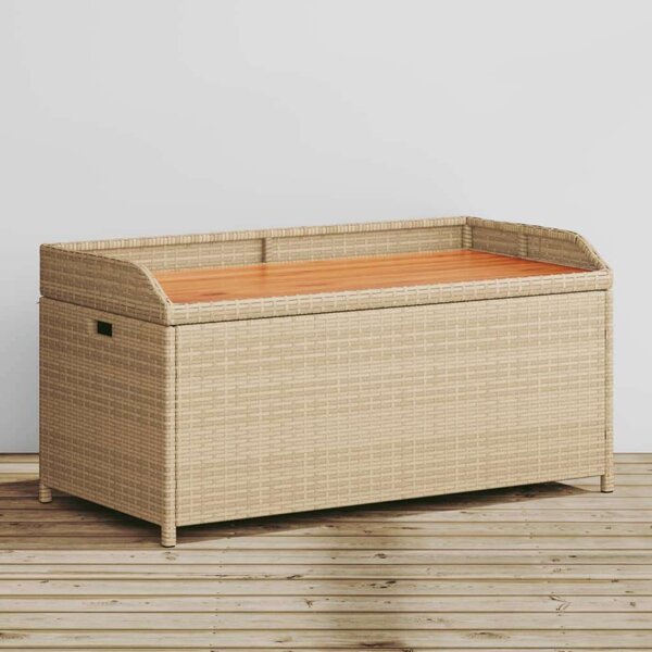 VidaXL Kertre Kész Tárolópad - Polyrattan - 100x50x52 cm