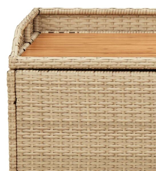 VidaXL Kertre Kész Tárolópad - Polyrattan - 100x50x52 cm