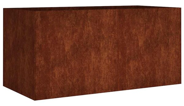 Corten acél növénytartó 80 x 40 x 40 cm
