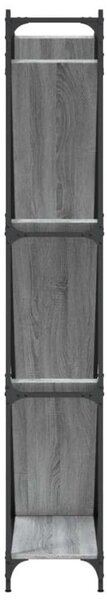 VidaXL Könyvespolc - Fa és Fém - 79x30x180 cm