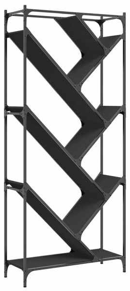 VidaXL Modern Könyvespolc - Fa és Fém - 79x30x180 cm
