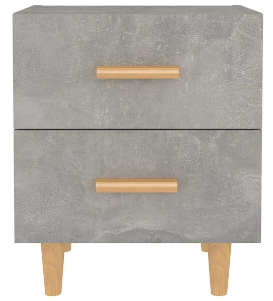 2 db betonszürke éjjeliszekrény 40 x 35 x 47,5 cm