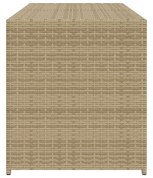 VidaXL vegyes bézs polyrattan kerti tárolóláda 283 L