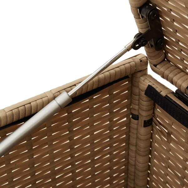 VidaXL vegyes bézs polyrattan kerti tárolóláda 283 L