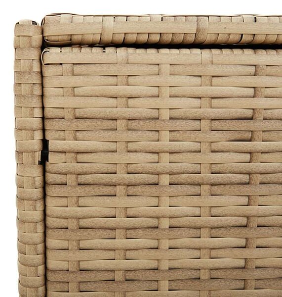 VidaXL vegyes bézs polyrattan kerti tárolóláda 283 L