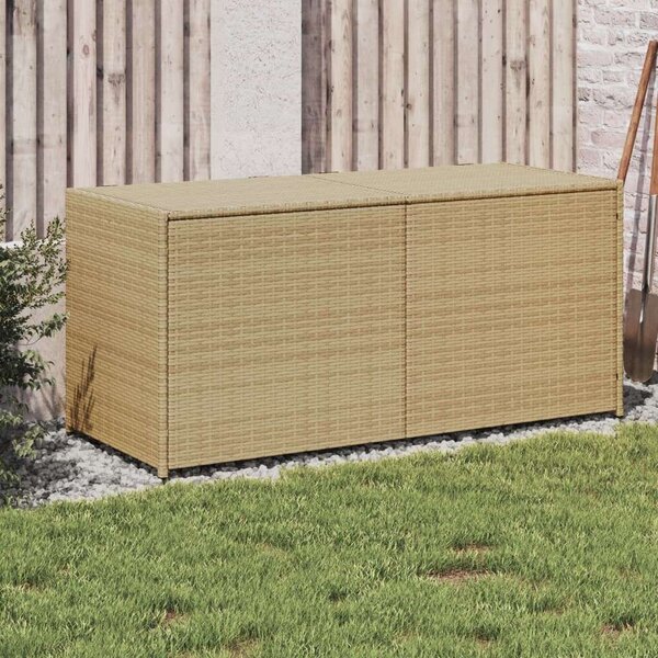 VidaXL vegyes bézs polyrattan kerti tárolóláda 283 L
