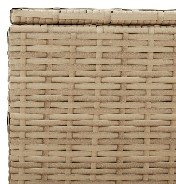 VidaXL vegyes bézs polyrattan kerti tárolóláda 190 L