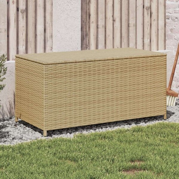 VidaXL vegyes bézs polyrattan kerti tárolóláda 190 L