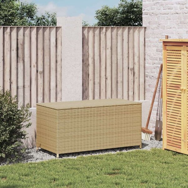 VidaXL vegyes bézs polyrattan kerti tárolóláda 190 L