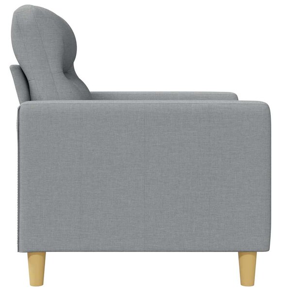 Világosszürke szövet kanapéfotel 60 cm