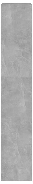Betonszürke térelválasztó könyvszekrény 40 x 30 x 166 cm
