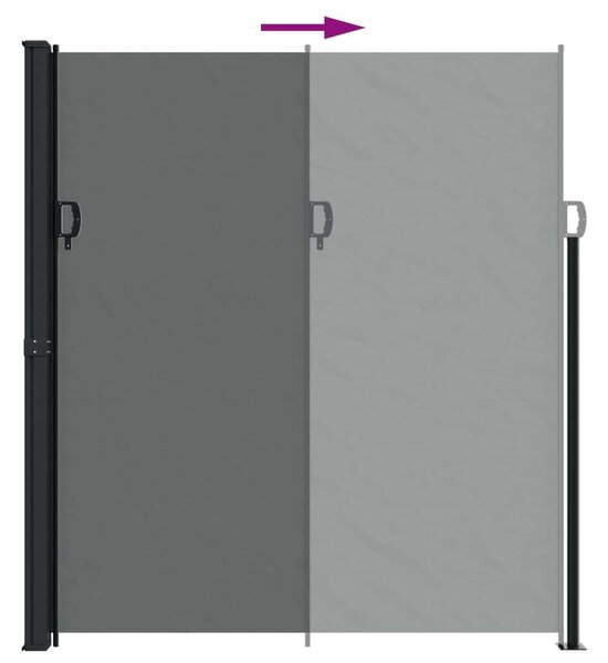 VidaXL Behúzható Napellenző - Oldalfal - 220x500cm