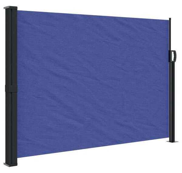 VidaXL kék behúzható oldalsó napellenző 140 x 600 cm