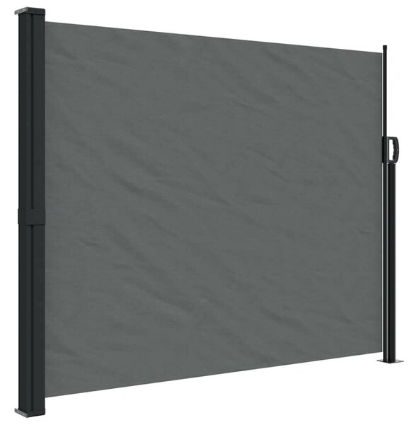 VidaXL antracitszürke behúzható oldalsó napellenző 160 x 600 cm