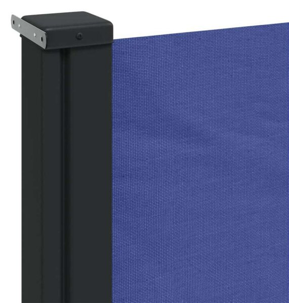 VidaXL kék behúzható oldalsó napellenző 140 x 600 cm