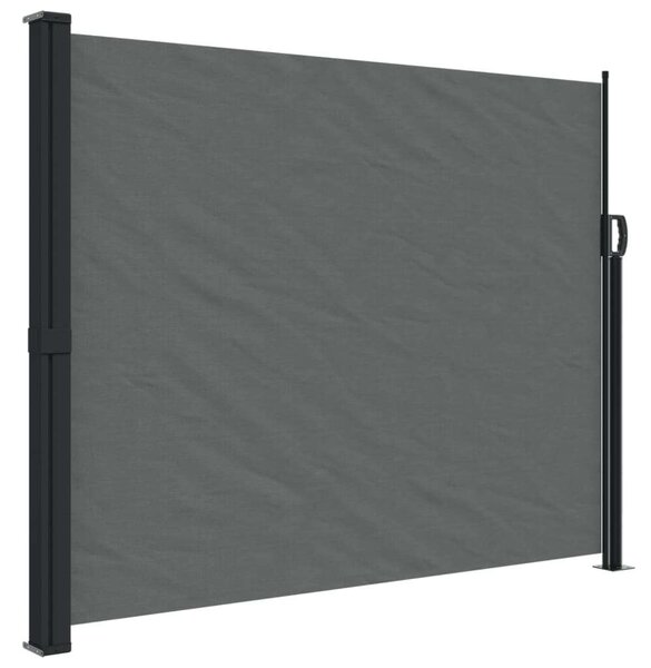 VidaXL antracitszürke behúzható oldalsó napellenző 160 x 600 cm