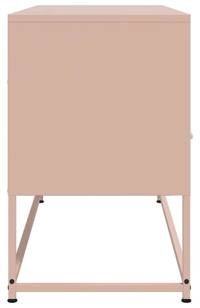 Rózsaszín acél TV-szekrény 100,5x39x60,5 cm