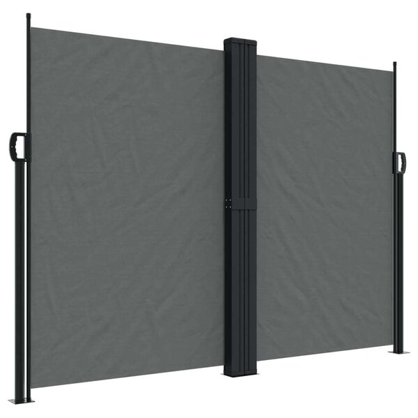 VidaXL antracitszürke behúzható oldalsó napellenző 180 x 600 cm