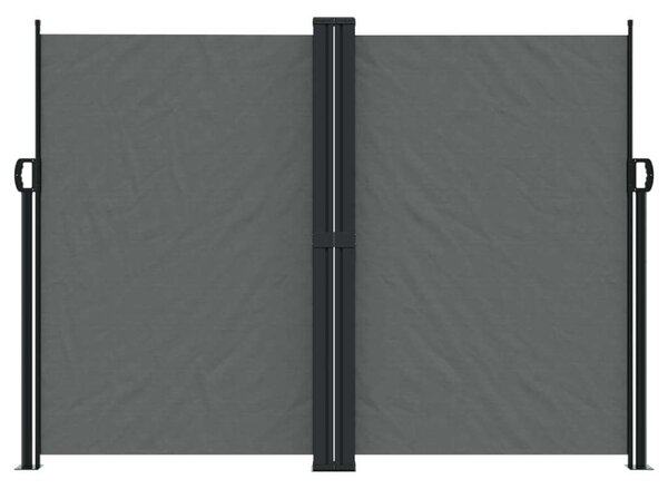 VidaXL antracitszürke behúzható oldalsó napellenző 180 x 600 cm