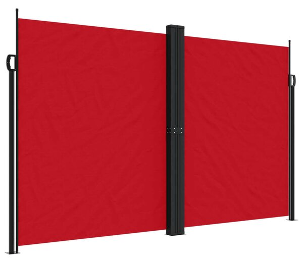 VidaXL piros behúzható oldalsó napellenző 200 x 600 cm