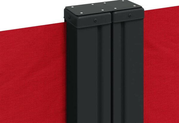 VidaXL piros behúzható oldalsó napellenző 160 x 1200 cm
