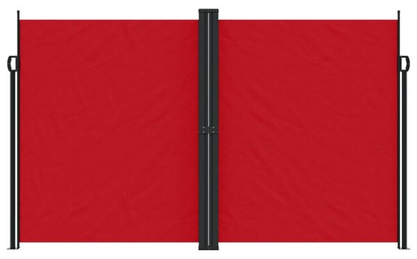VidaXL piros behúzható oldalsó napellenző 200 x 600 cm