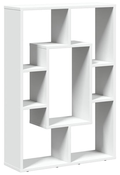 Fehér, rétegelt fa könyvespolc 63 x 20 x 90 cm
