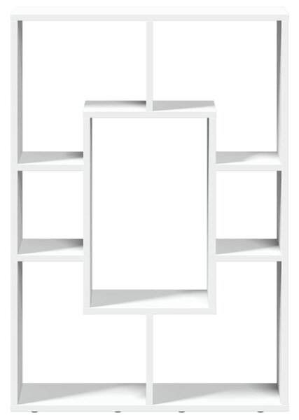 Fehér, rétegelt fa könyvespolc 63 x 20 x 90 cm