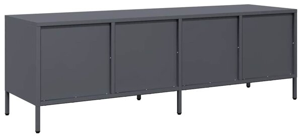 Antracit hidegen hengerelt acél TV-szekrény 135x39x43,5 cm