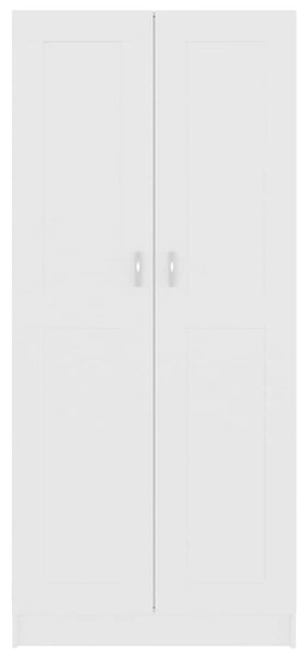 Fehér szerelt fa könyvszekrény 82,5 x 30,5 x 185,5 cm