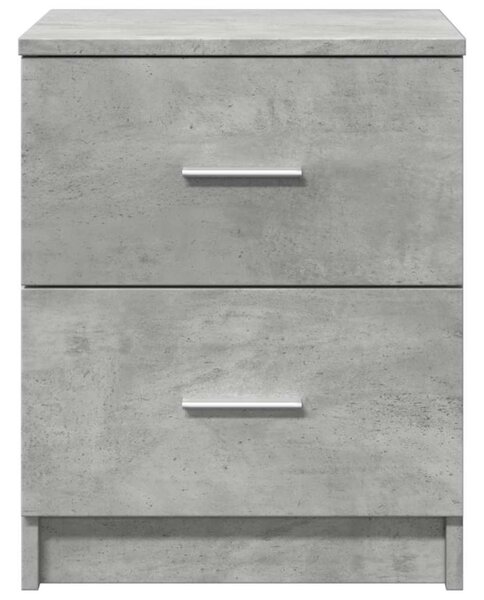 Betonszürke éjjeliszekrény 2 fiókkal 40x36x50 cm