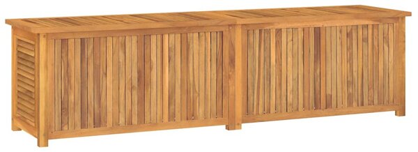 Tömör tíkfa kerti tárolóláda zsákkal 200 x 50 x 55 cm