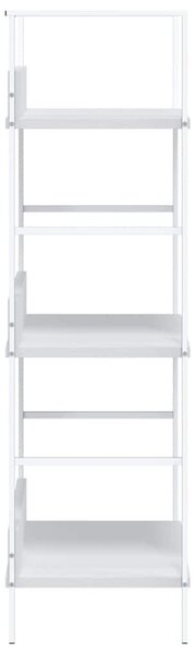 3 szintes fehér szerelt fa könyvespolc 60 x 27,6 x 90,5 cm