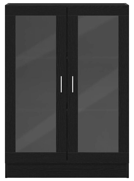 Fekete tölgy színű szerelt fa könyvszekrény 82,5x30,5x115 cm