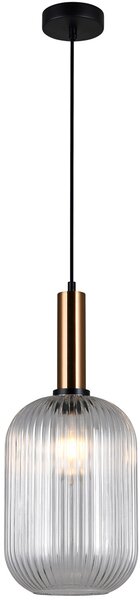 Italux glamour modern függeszték antiola sárgaréz átlátszó itxpnd55881lbrocl