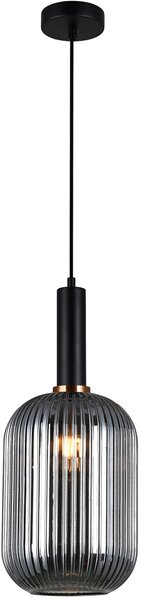 Italux glamour modern függeszték antiola fekete füstös itxpnd-5588-1l-bksg