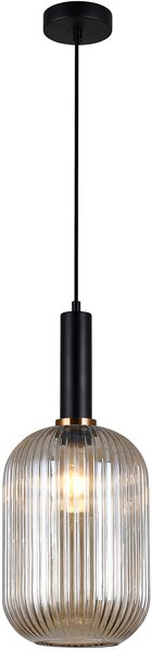 Italux glamour modern függeszték antiola borostyán fekete itxpnd55881lbkamb