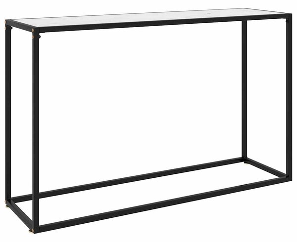 Fehér edzett üveg tálalóasztal 120 x 35 x 75 cm