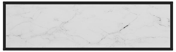 Fehér edzett üveg tálalóasztal 120 x 35 x 75 cm